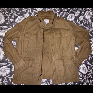 Canvas Built In Flex Stow Hood Military Jacket